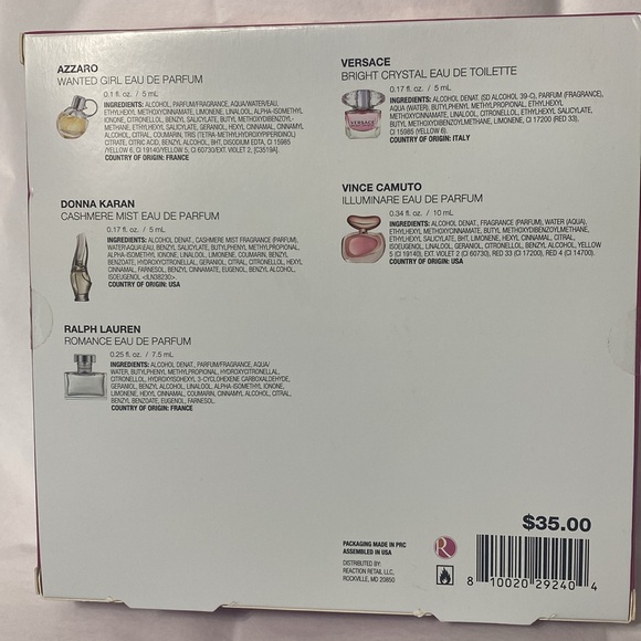 Azzaro Vince Camuto Donna Karan and more fragrance sampler for her; 5 ml - 10 ml - Picture 2 of 2